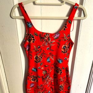 Zara Trafaluc NWOT Body Con Dress Floral Print Size M
